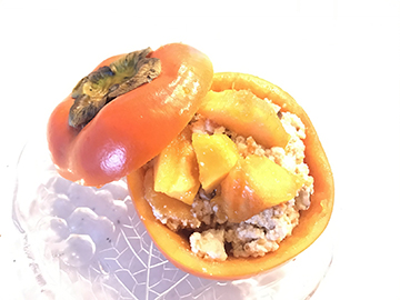 柿のスイート白和え レシピ マスタード 調味料